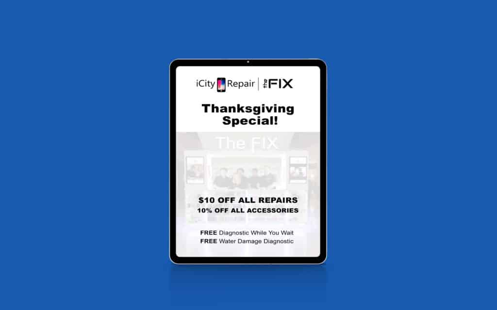 $10 OFF All iPhone, iPad, and Device Repairs for the month of November